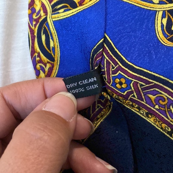 Vtg Versace Silk Tie - Picture 8 of 8